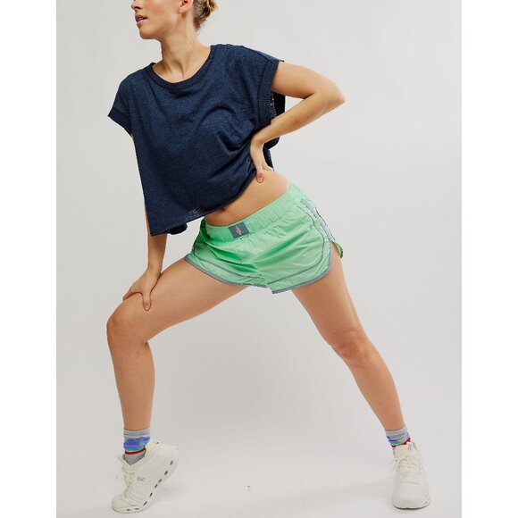 FP MOVEMENT Varsity Blues Shorts / Bright Jade Combo - Picture 4 of 9